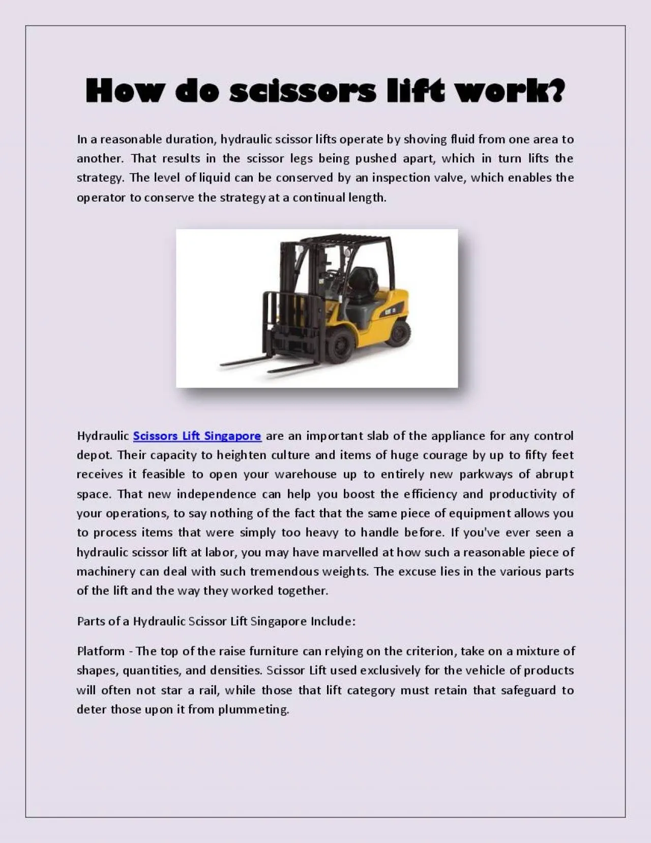 PDF-How do scissors lift work?