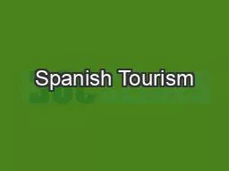 Spanish Tourism