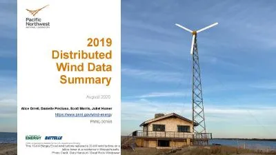 Distributed Wind Data SummaryAlice Orrell Danielle Preziuso Scott Morr