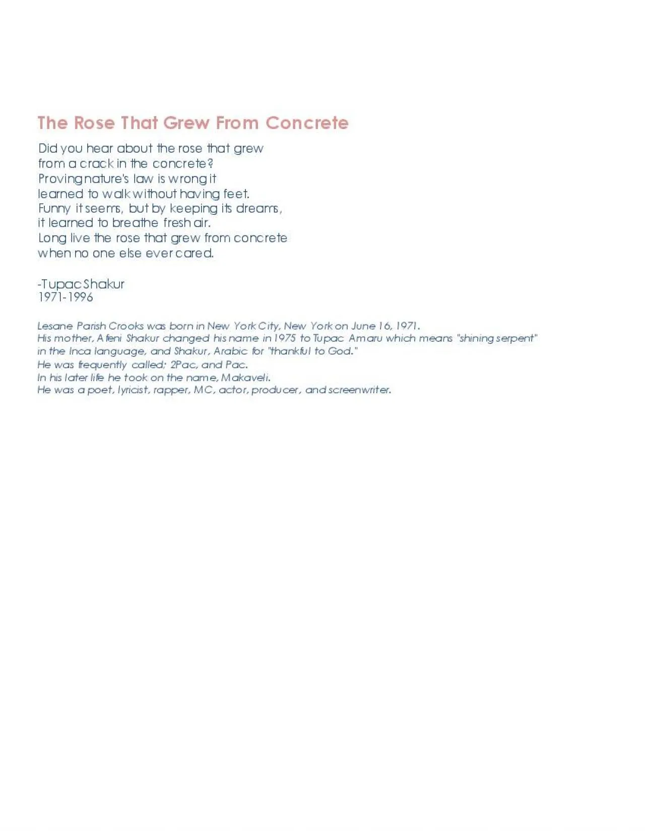 PDF-The Rose That Grew From Concrete