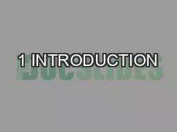 1 INTRODUCTION