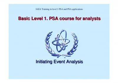 Basic Level 1 PSA course for analysts