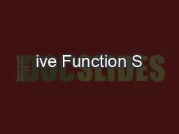 PDF-ive Function S