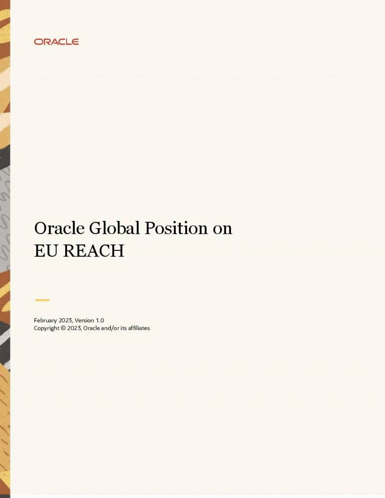 PDF-Oracle Global Position on EU REACH