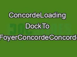 ConcordeLoading DockTo ParkingParis FoyerConcordeConcordeRivoliRivoliR