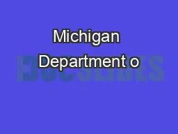 Michigan Department o