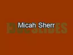 Micah Sherr