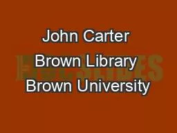 John Carter Brown Library Brown University
