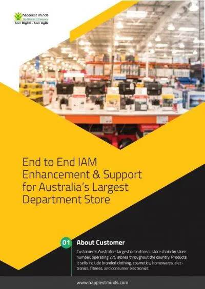 Enhancement  Support for Australia146s Largest Department StoreAbout C