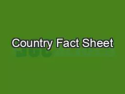 Country Fact Sheet