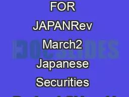 ATTACHMENT FOR JAPANRev March2 Japanese Securities Dealers1 QI is subj
