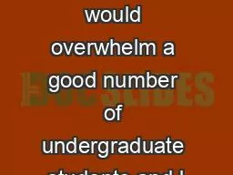 244 that would overwhelm a good number of undergraduate students and l
