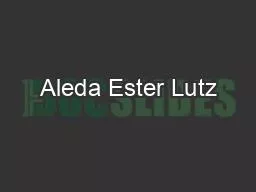 PDF-Aleda Ester Lutz