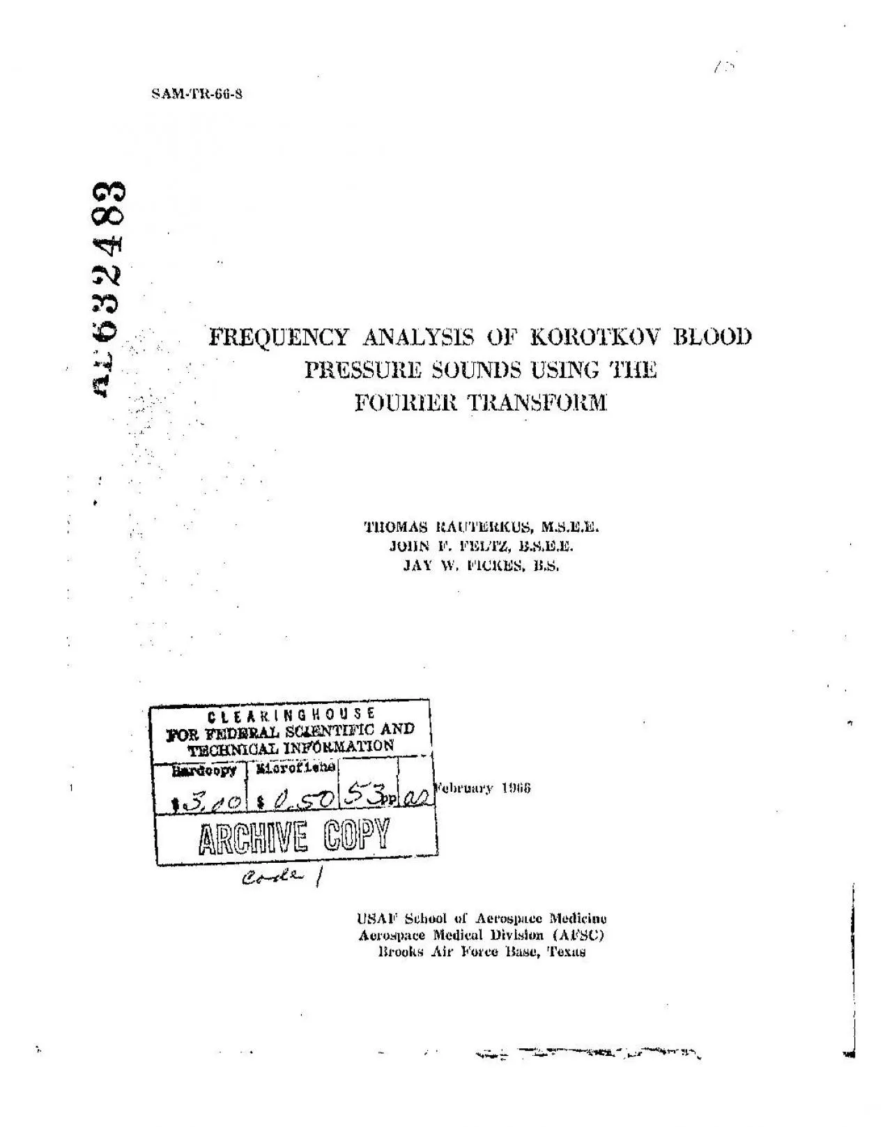 PDF-FREQUENCY ANALYSIS OF KOROTKOV BLOOD