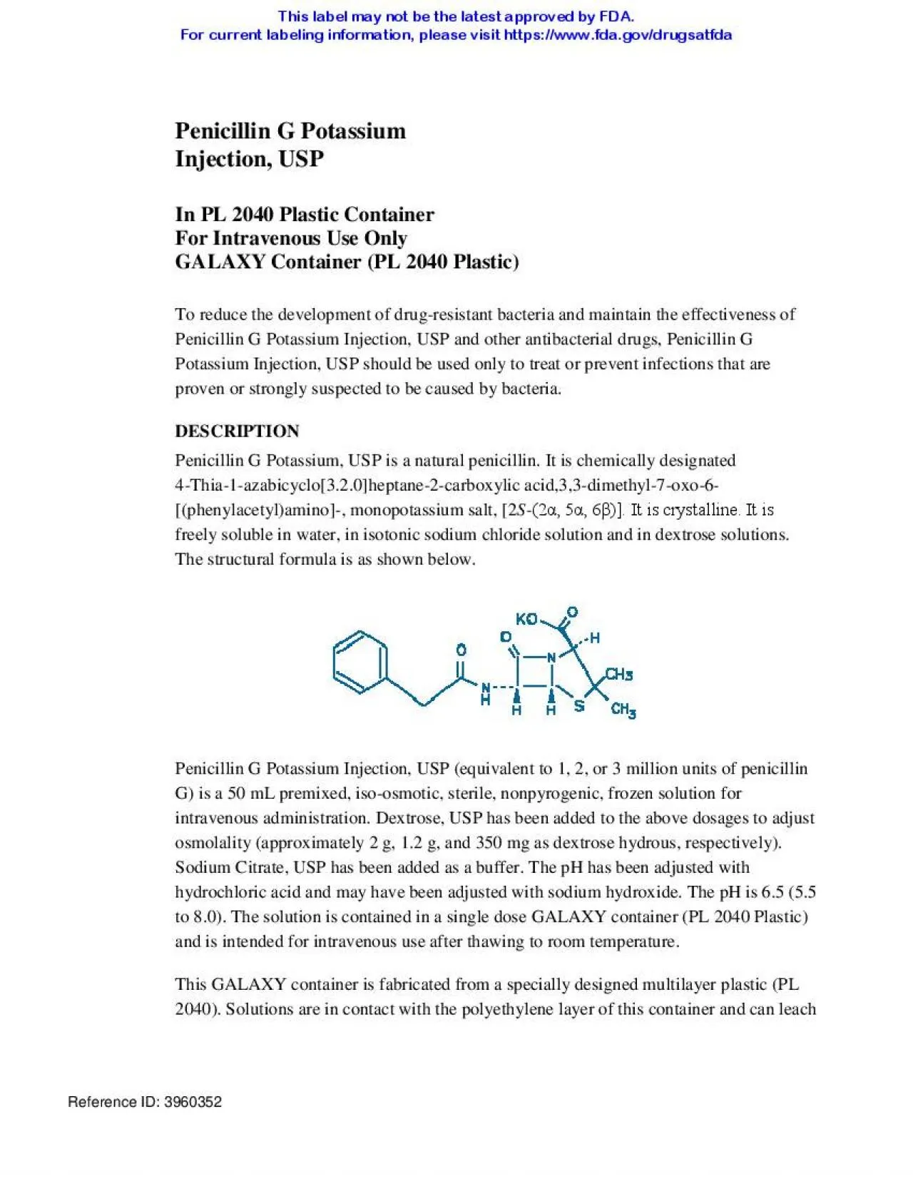 PDF-x0000x0000 xMCIxD 0 xMCIxD 0 Penicillin G Potassium Injection USPIn