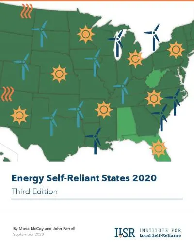 Energy SelfReliant States 2020