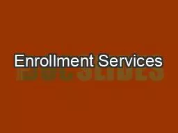 PDF-Enrollment Services