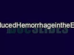 ReversalofWarfarinInducedHemorrhageintheEmergencyDepartment