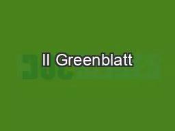 II Greenblatt
