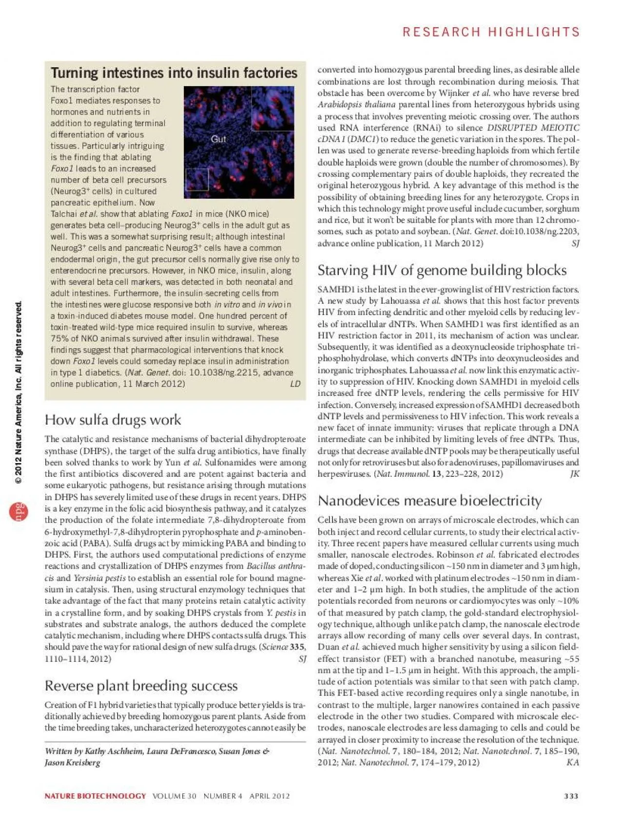 PDF-NATURE BIOTECHNOLOGY VOLUME 30 NUMBER 4 APRIL 2012