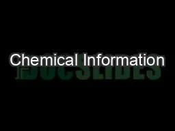 Chemical Information