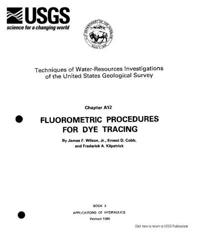 Techniques of WaterResources Investigations of the United States Geol