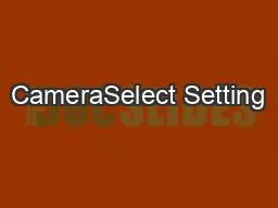 CameraSelect Setting