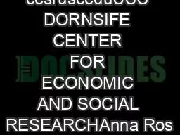 cesrusceduUSC DORNSIFE CENTER FOR ECONOMIC AND SOCIAL RESEARCHAnna Ros