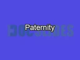 Paternity