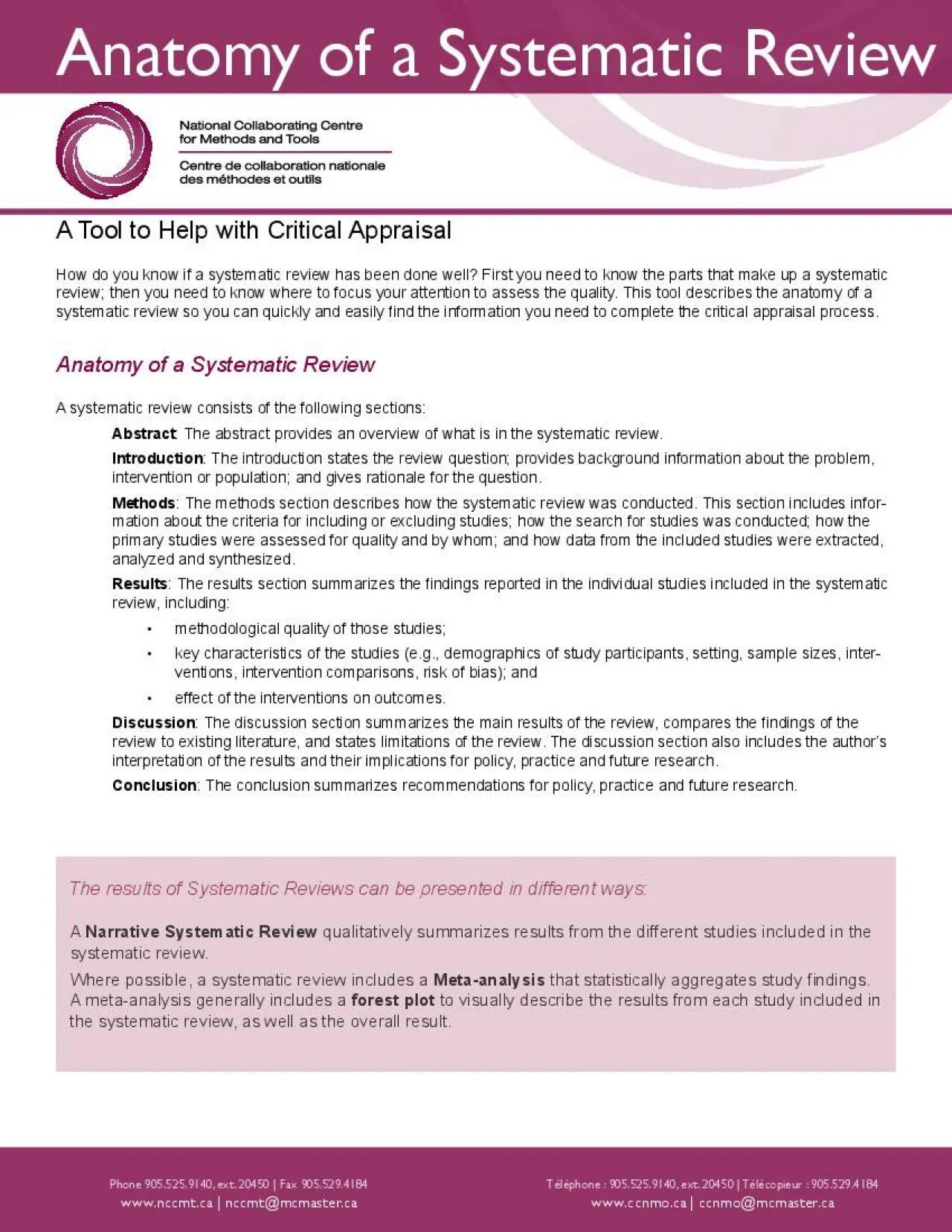 PDF-Anatomy of a Systematic Review