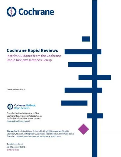 Interim Guidance from the Cochrane Rapid Reviews Methods Group   K Us