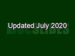 Updated July 2020