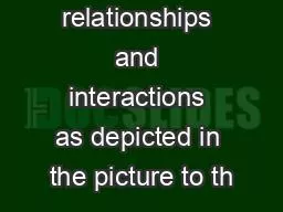 Public relationships and interactions as depicted in the picture to th