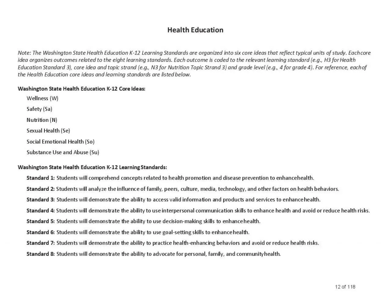 PDF-Health Education Note The Washington State Health Education K Learnin