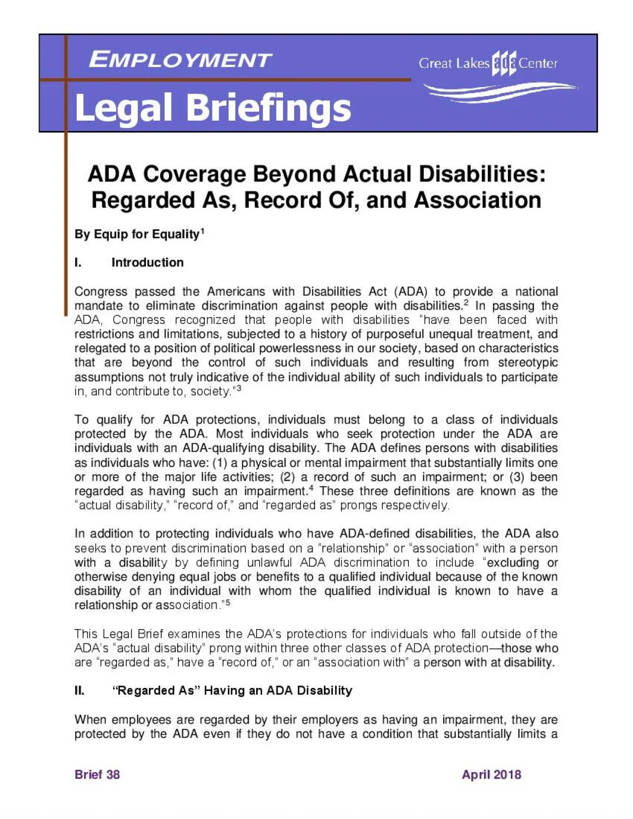 PDF-age Beyond Actual Disabilities