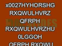 HDVW x0027HYHORSHG RXQWULHVRZ QFRPH RXQWULHVRZHU 0LGGOH QFRPH RXQWU