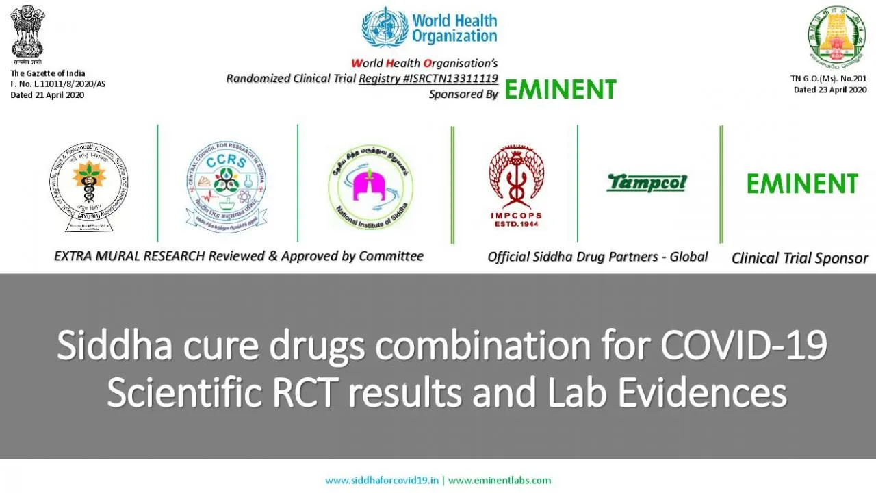 PDF-Siddha cure drugs combination for COVID