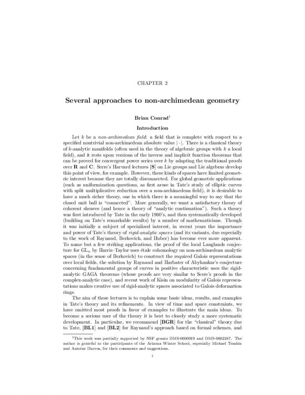 PDF-22SEVERALAPPROACHESTONONARCHIMEDEANGEOMETRYBer1andBer2forBerkovichsth