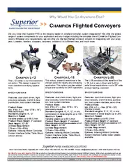 Champion flighted conveyors