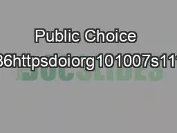 Public Choice 2020 182273286httpsdoiorg101007s1112701900656w