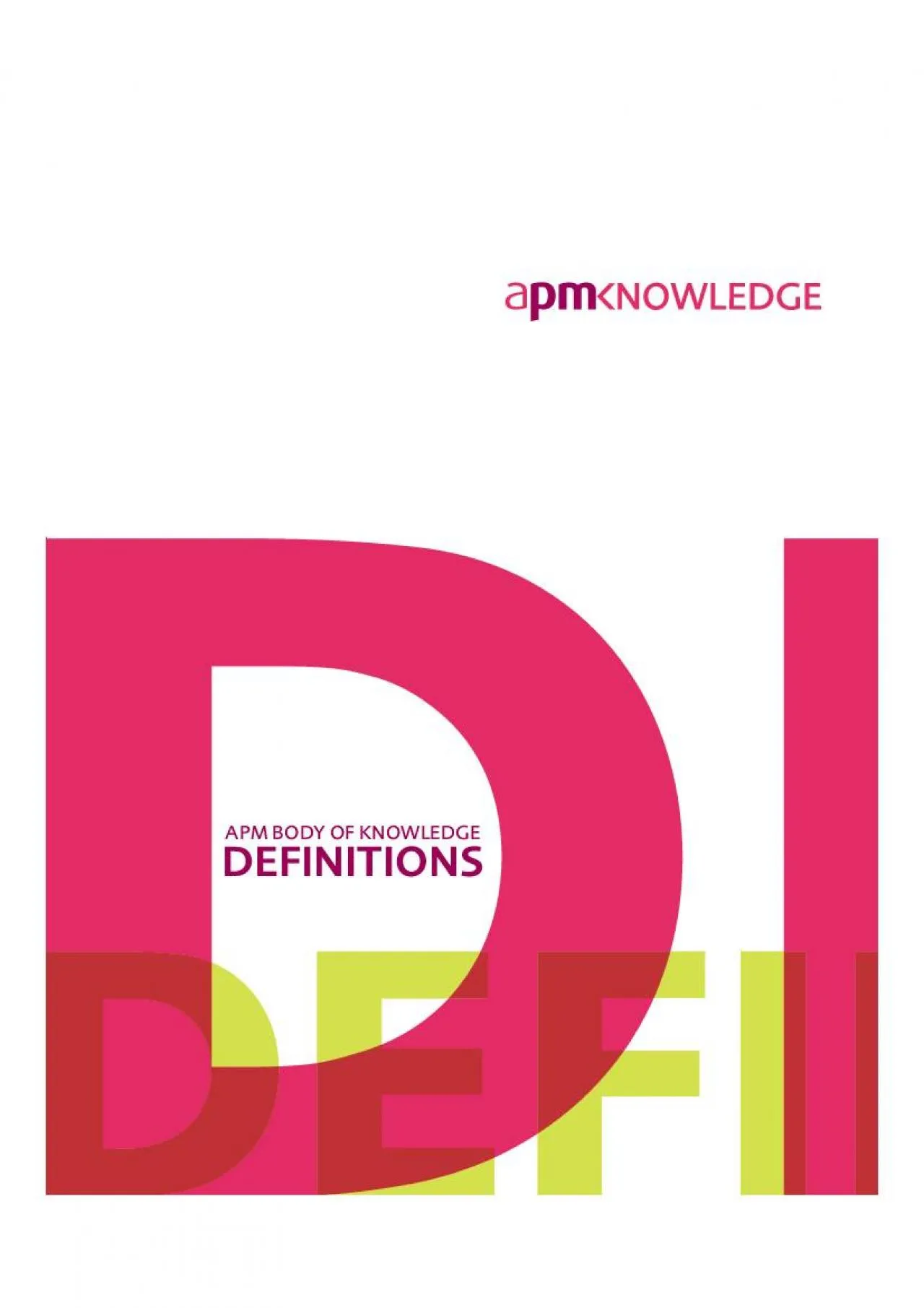 PDF-APM BODY OF KNOWLEDGE