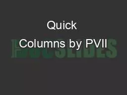 Quick Columns by PVII
