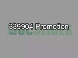 339904 Promotion