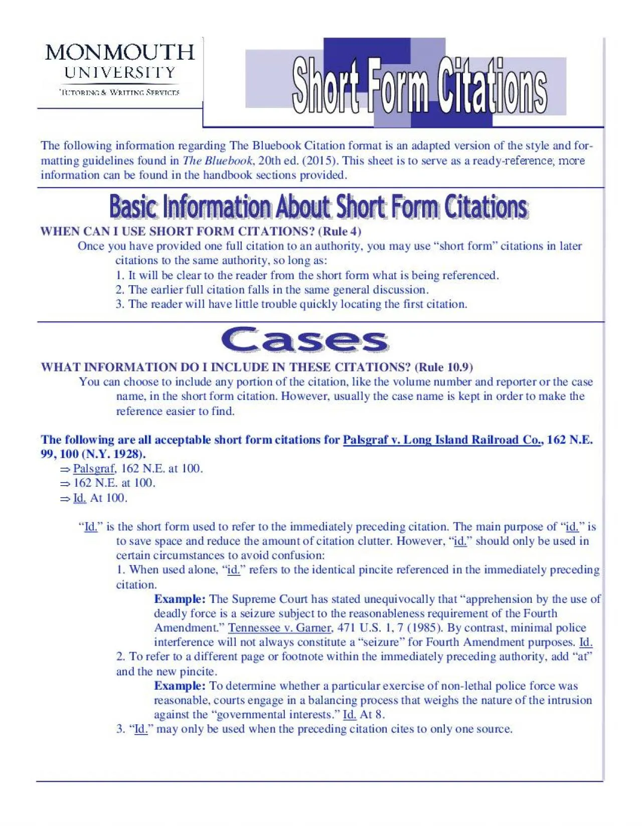 PDF-The following information regarding The Bluebook Citation format is an