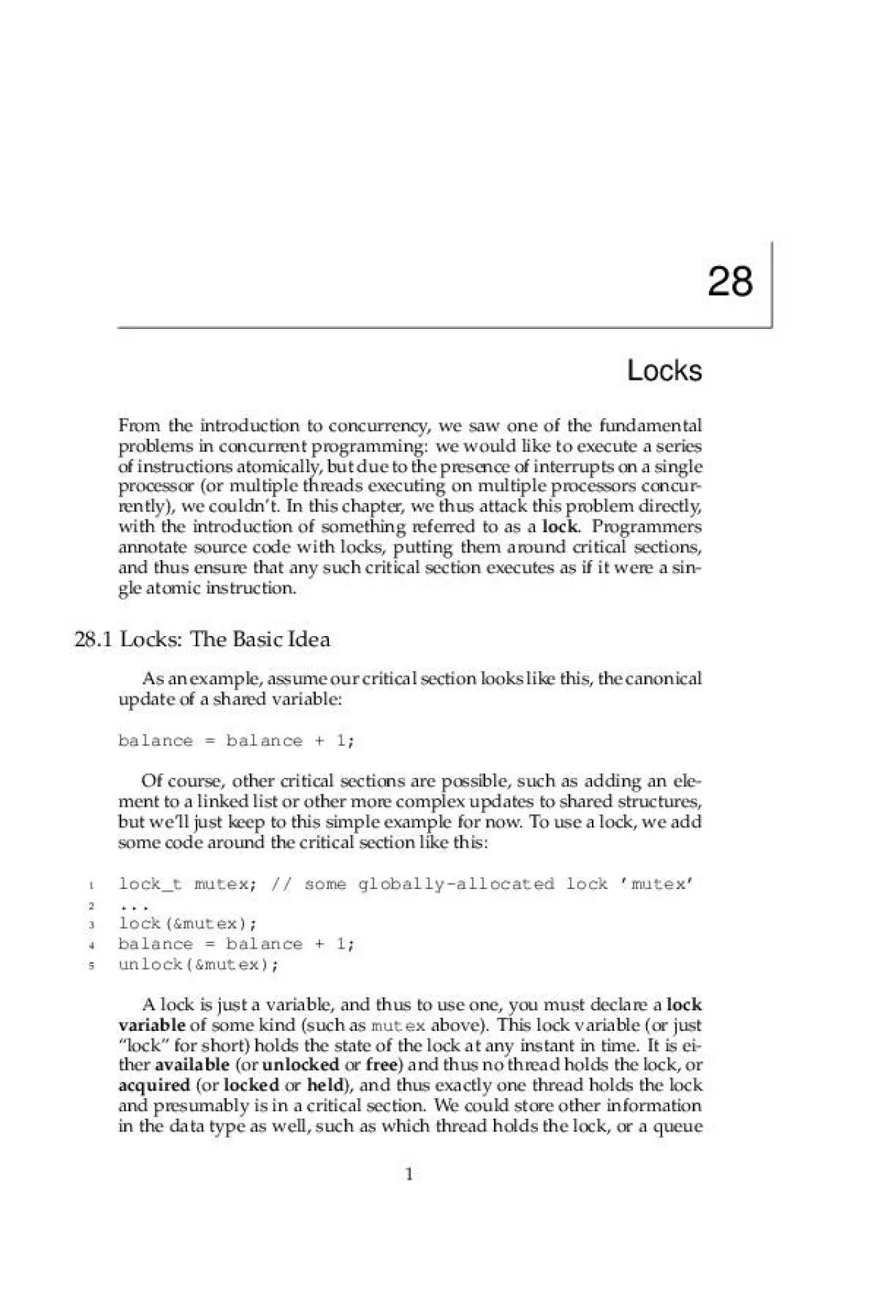 PDF-28LocksFromtheintroductiontoconcurrencywesawoneofthefundamentalproblem