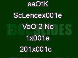 Modern eaOtK ScLencex001e VoO 2 No 1x001e 201x001c   ESSN Kttpsx001d