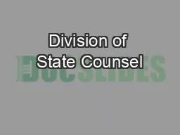 Division of State Counsel