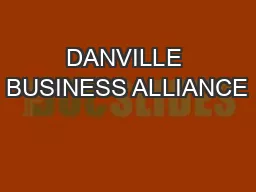 DANVILLE BUSINESS ALLIANCE
