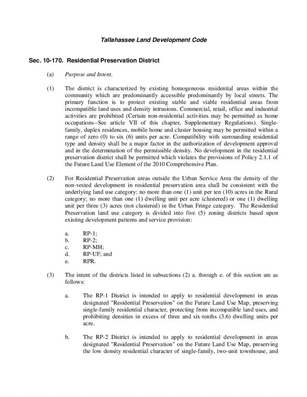 PDF-a 1 The district is characterized by existing homogeneous residential