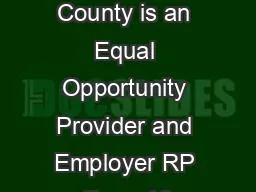 Hawaii County is an Equal Opportunity Provider and Employer RP Form 19